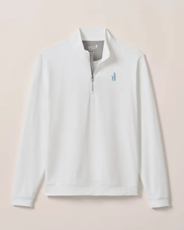 Custom Surfer Logo Motion Performance 1/4 Zip Pullover sold by Johnnie-O