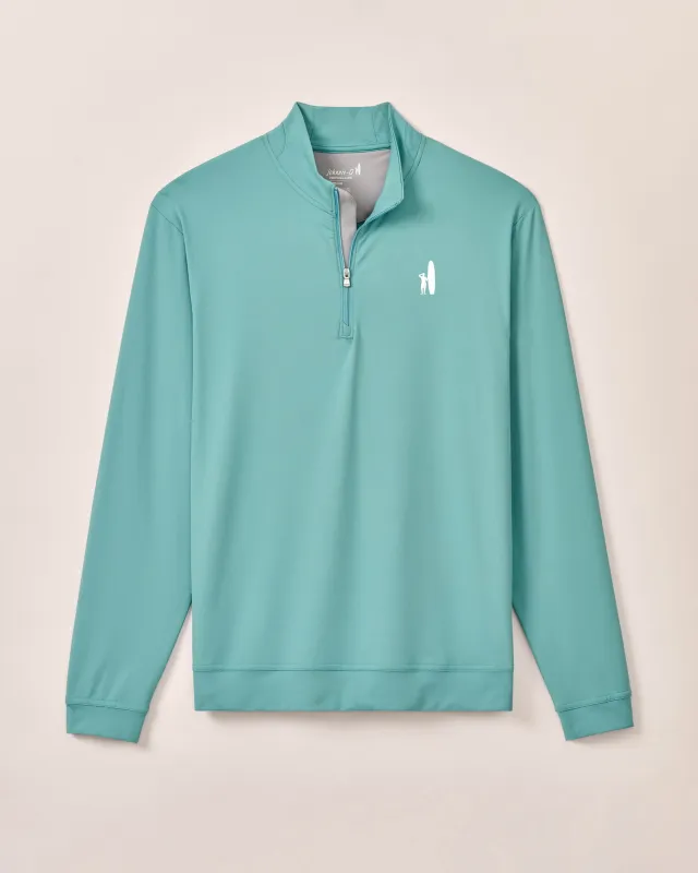Custom Surfer Logo Motion Performance 1/4 Zip sold by Johnnie-O
