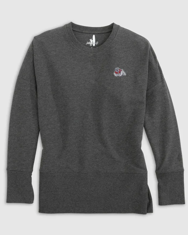 Women's Fresno State Brittany Crewneck Sweatshirt sold by Johnnie-O