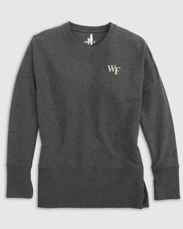 Women's Wake Forest Brittany Crewneck Sweatshirt sold by Johnnie-O