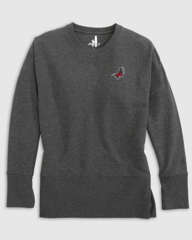 Women's Fairfield Brittany Crewneck Sweatshirt - Stag Logo sold by Johnnie-O