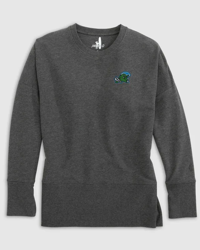 Women's Tulane Brittany Crewneck Sweatshirt - Angry Wave Logo sold by Johnnie-O
