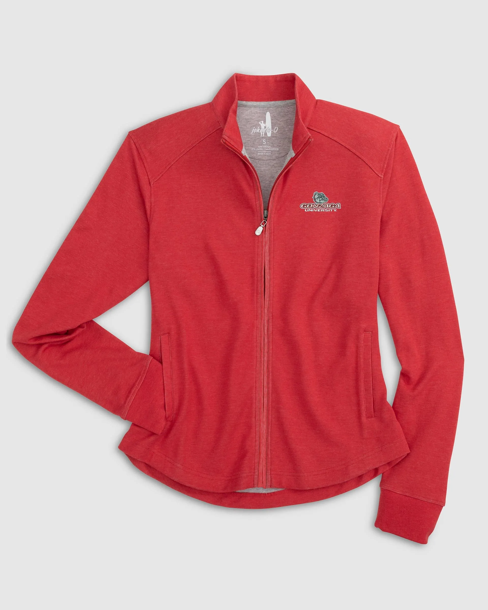 Women's Gonzaga Tomi Full Zip Jacket - Script Logo sold by Johnnie-O
