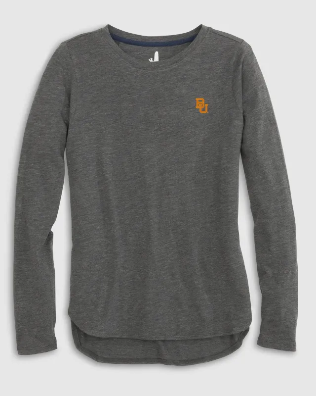 Women's Baylor Addison Long Sleeve T-Shirt sold by Johnnie-O