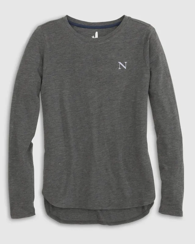 Women's Northeastern Addison Long Sleeve T-Shirt sold by Johnnie-O