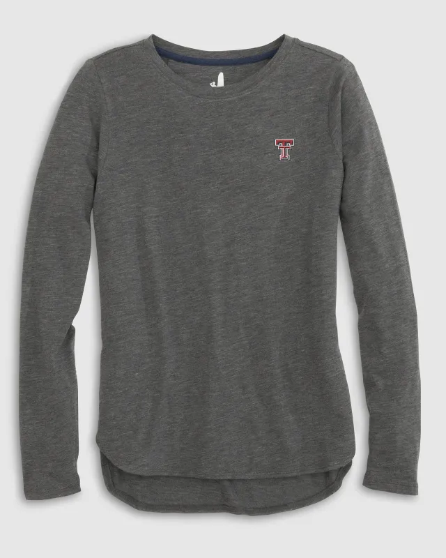 Women's Texas Tech Addison Long Sleeve T-Shirt sold by Johnnie-O