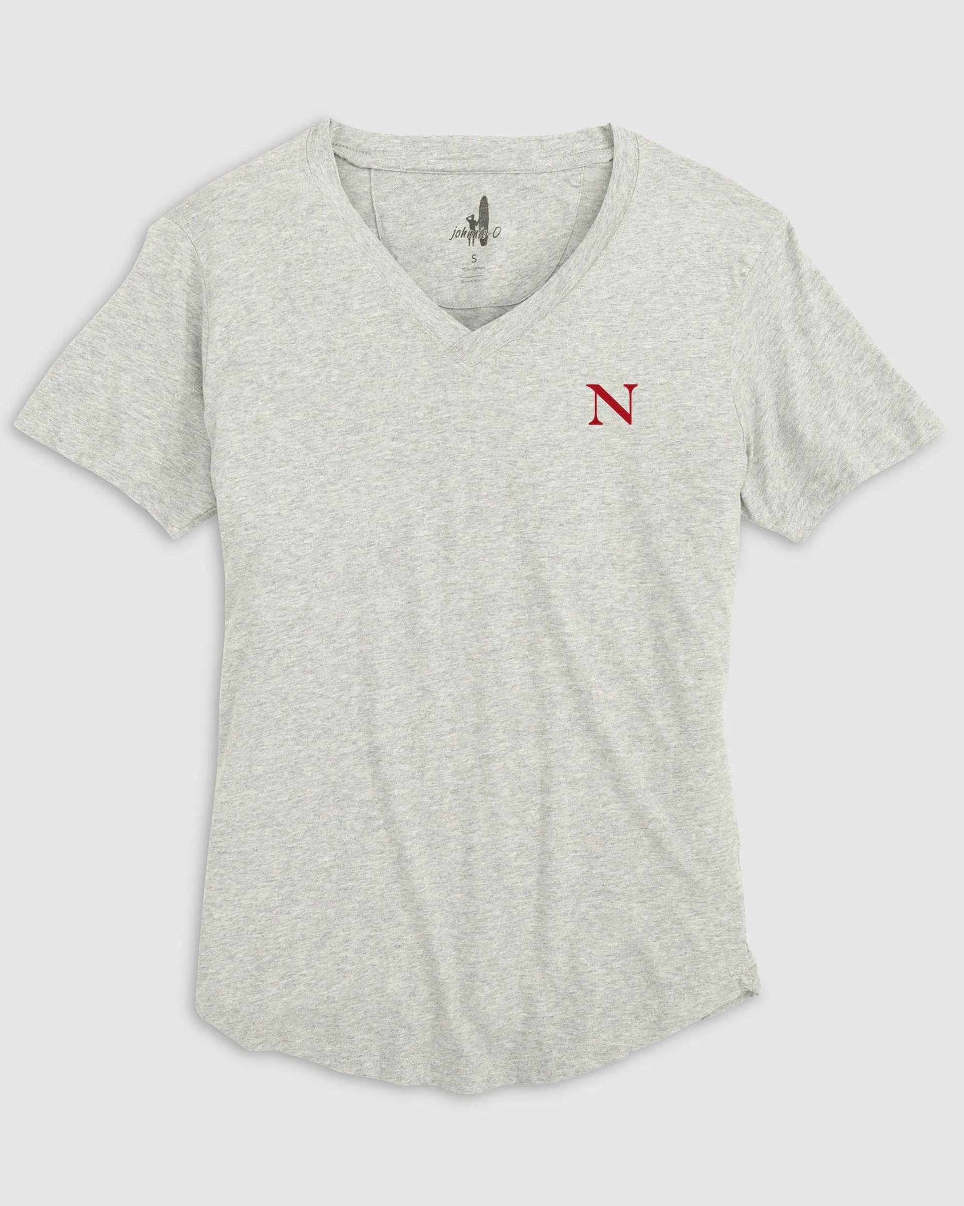 Women's Northeastern Merediths V-Neck T-Shirt sold by Johnnie-O