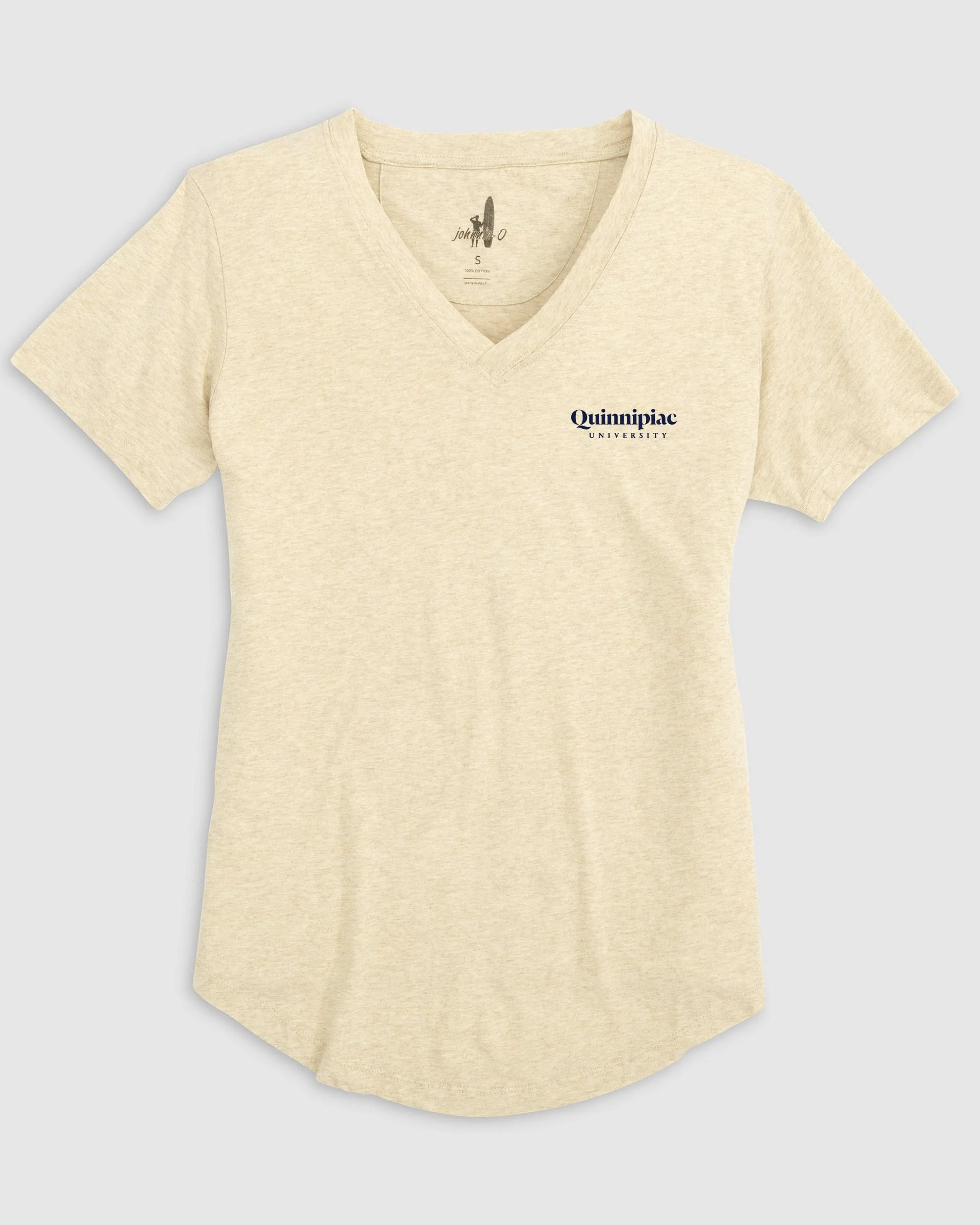 Women's Quinnipiac Merediths V-Neck T-Shirt - Script Logo sold by Johnnie-O product image thumbnail 3