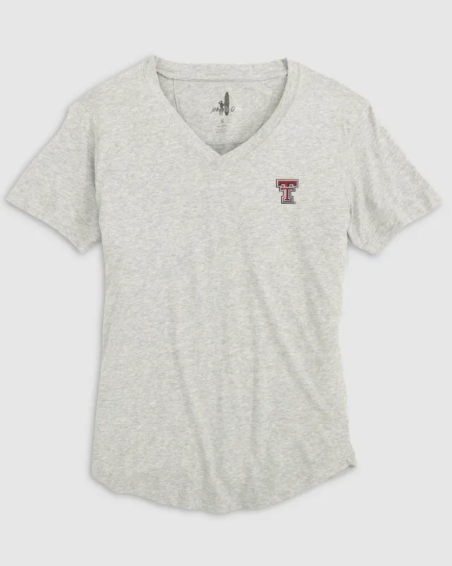 Women's Texas Tech Merediths V-Neck T-Shirt sold by Johnnie-O