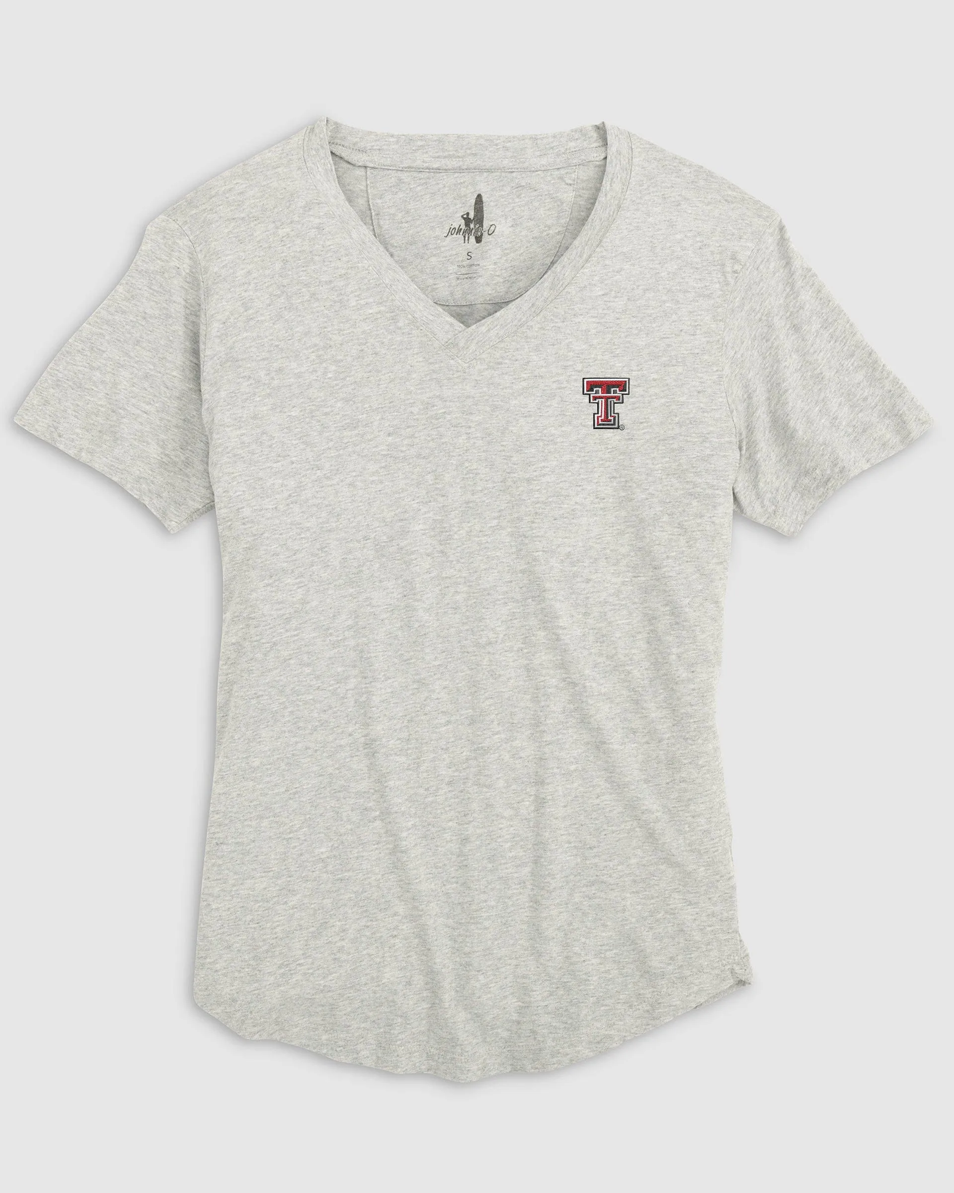 Women's Texas Tech Merediths V-Neck T-Shirt sold by Johnnie-O
