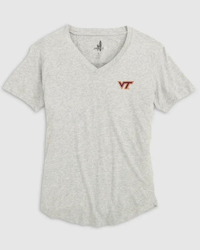 Women's Virginia Tech Merediths V-Neck T-Shirt sold by Johnnie-O