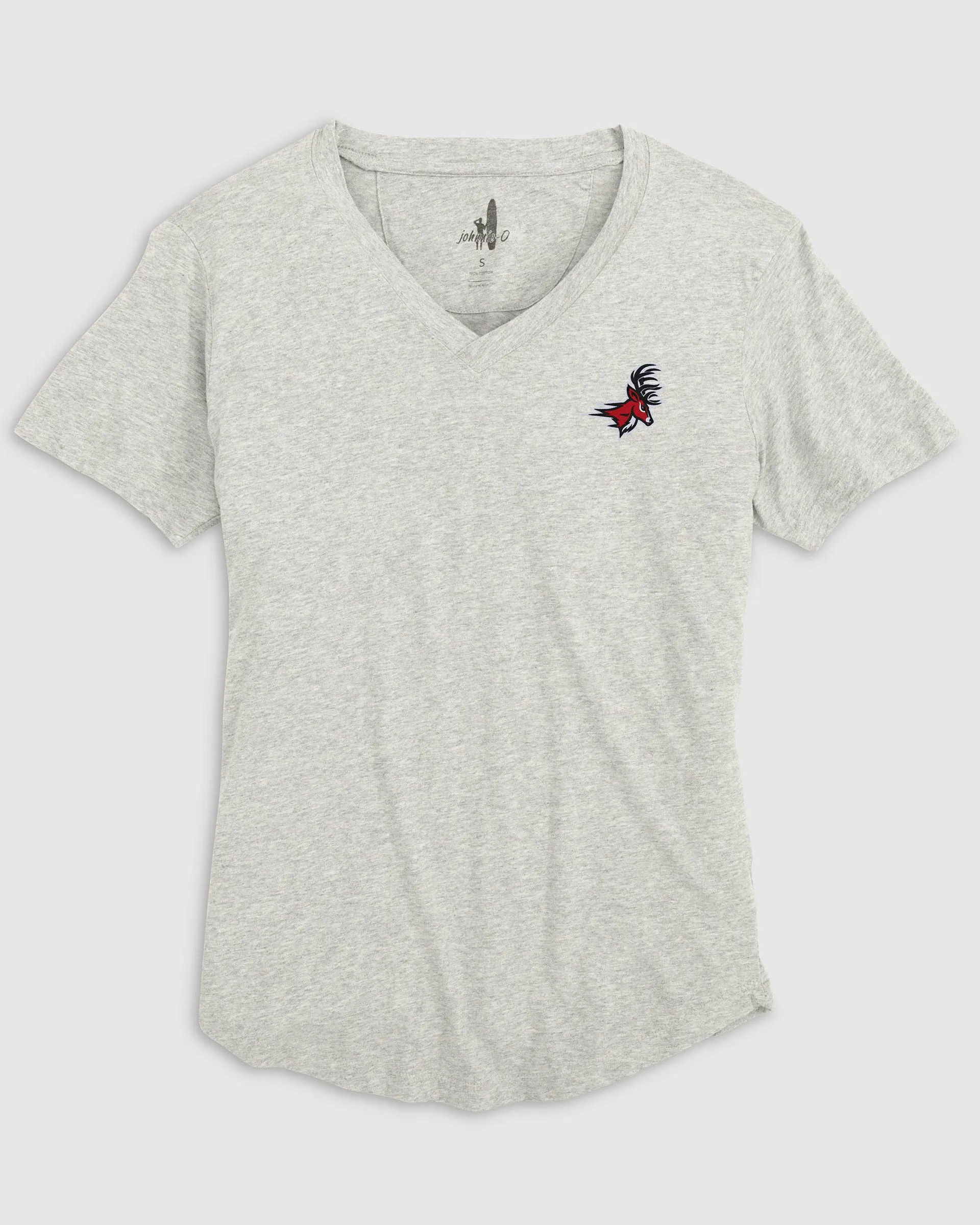 Women's Fairfield Merediths V-Neck T-Shirt - Stag Logo sold by Johnnie-O