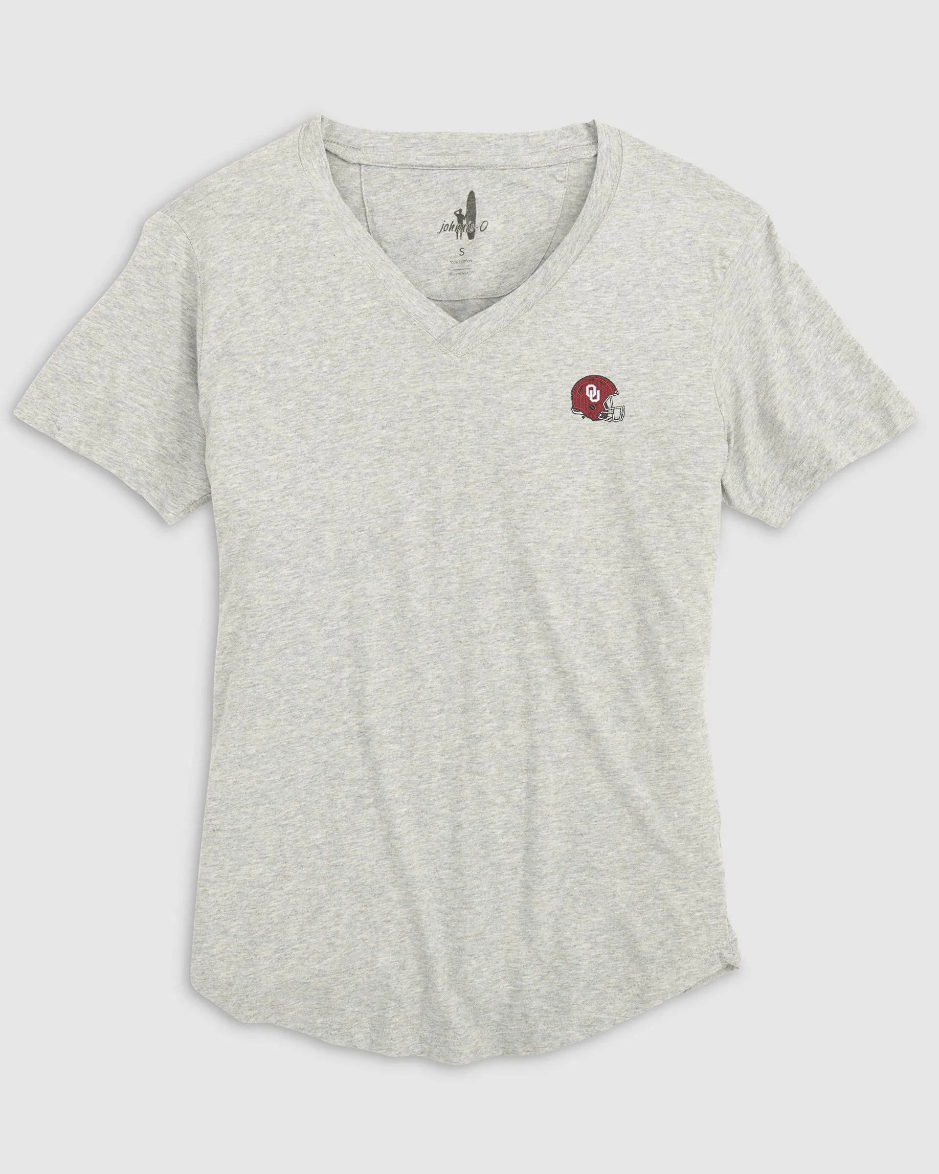 Women's Oklahoma Merediths V-Neck T-Shirt - Helmet Logo sold by Johnnie-O product image thumbnail 2