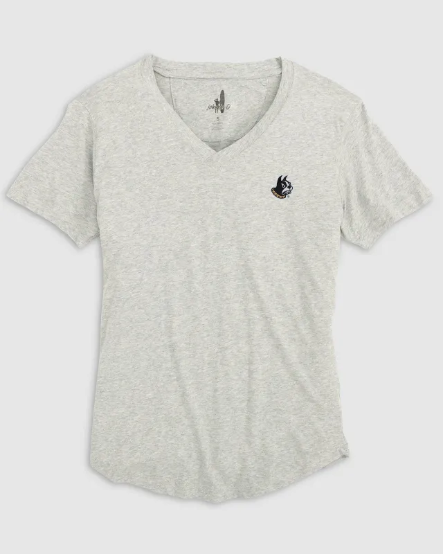 Women's Wofford Merediths V-Neck T-Shirt - Terrier Logo sold by Johnnie-O