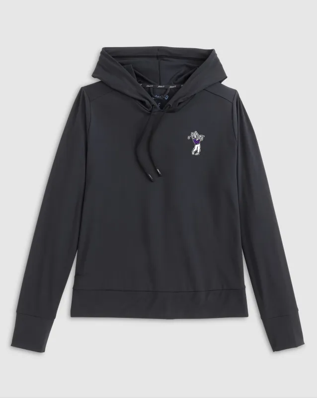 Women's Texas Christian Nalla Performance Hoodie - Golf Logo sold by Johnnie-O