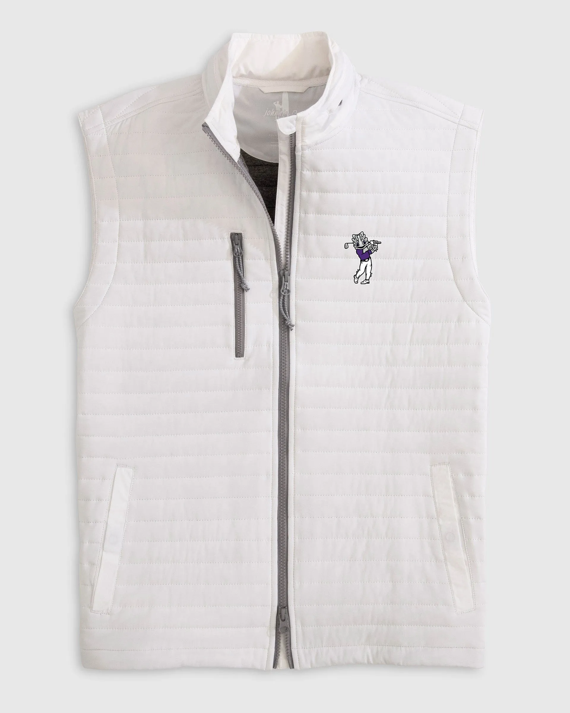 Texas Christian Crosswind Quilted Performance Vest - Golf Logo sold by Johnnie-O product image thumbnail 3