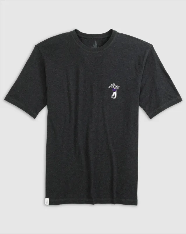 Texas Christian Heathered Spencer Cotton T-Shirt - Golf Logo sold by Johnnie-O