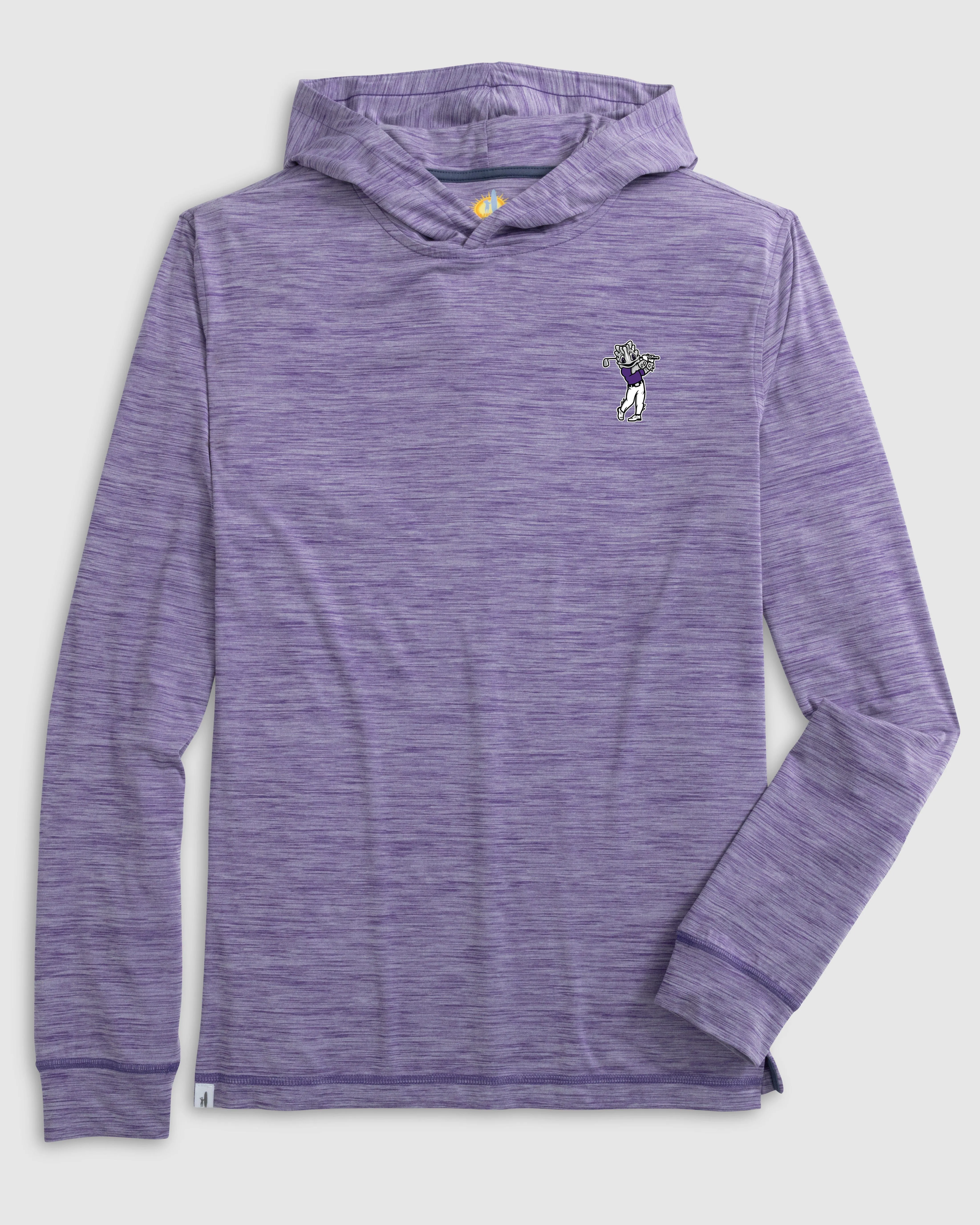 Texas Christian Talon Featherweight Performance Hoodie - Golf Logo sold by Johnnie-O product image thumbnail 2