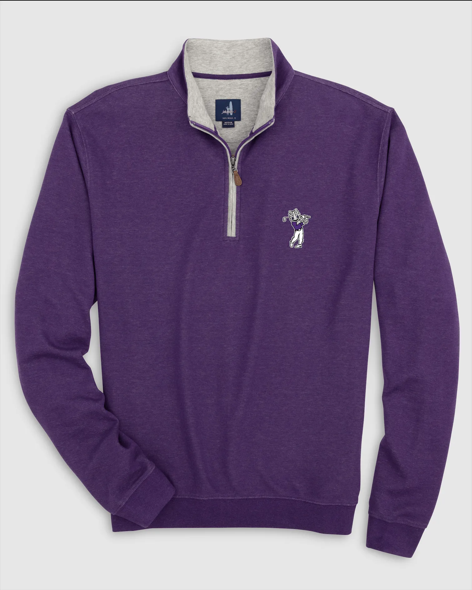 Texas Christian Sully Jr. 1/4 Zip - Golf Logo sold by Johnnie-O