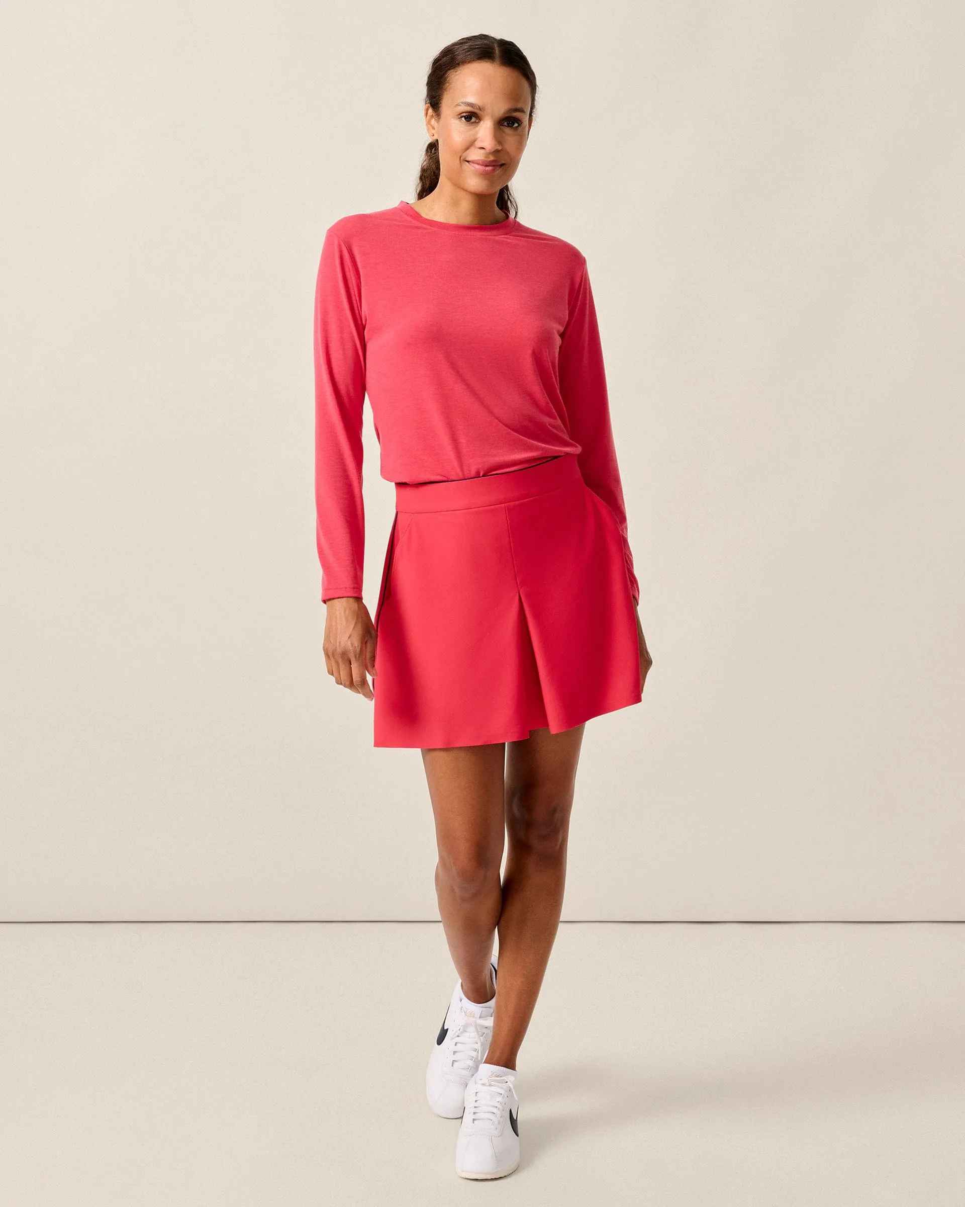 McKenna Box Pleat Performance Skort sold by Johnnie-O