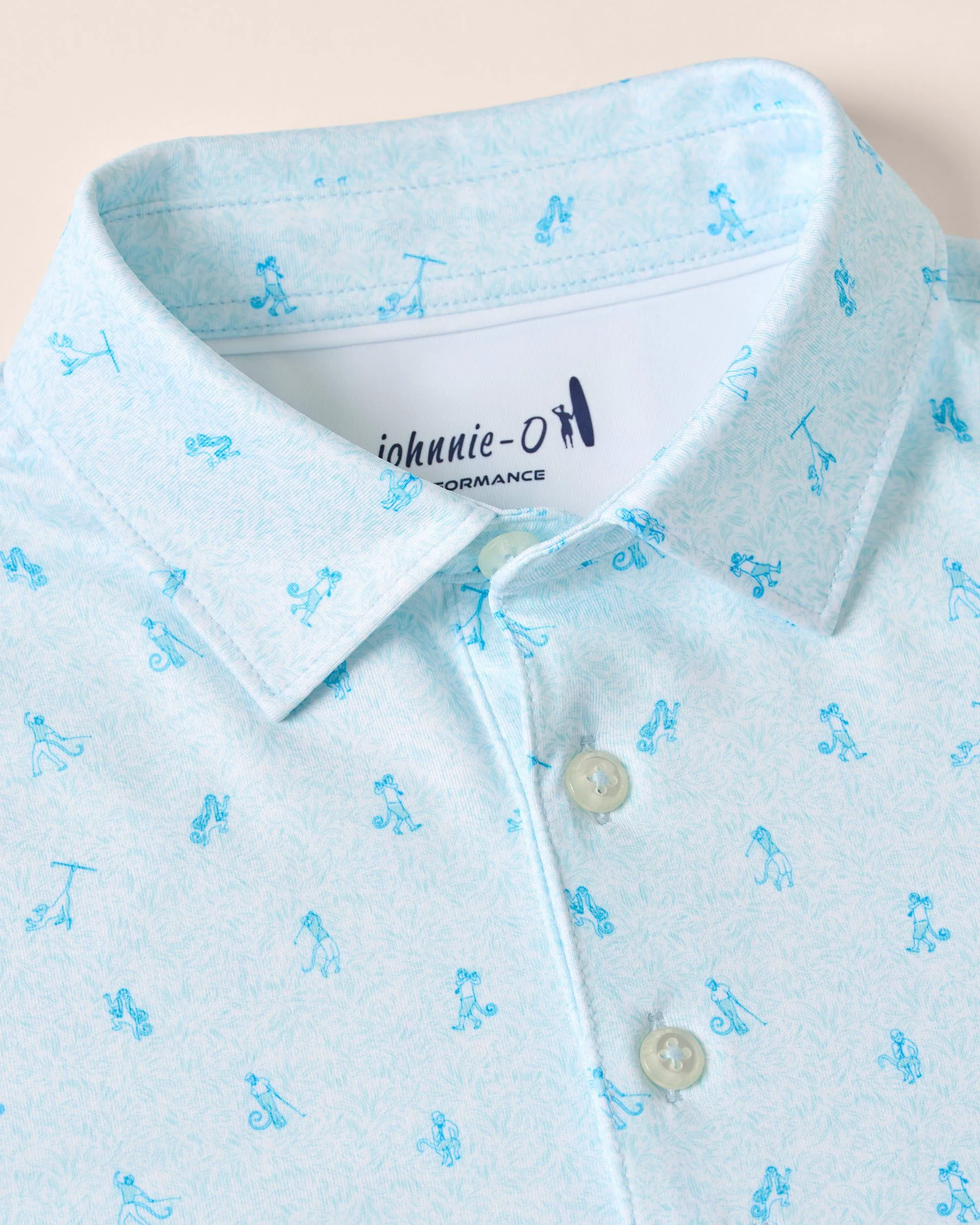 Performance Jersey Jr. Polo - Monkey Business Print sold by Johnnie-O product image thumbnail 2