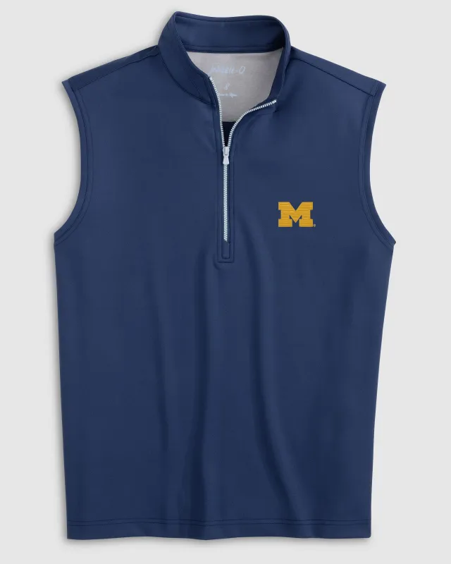 Women's Michigan Daves Performance 1/4 Zip Vest sold by Johnnie-O