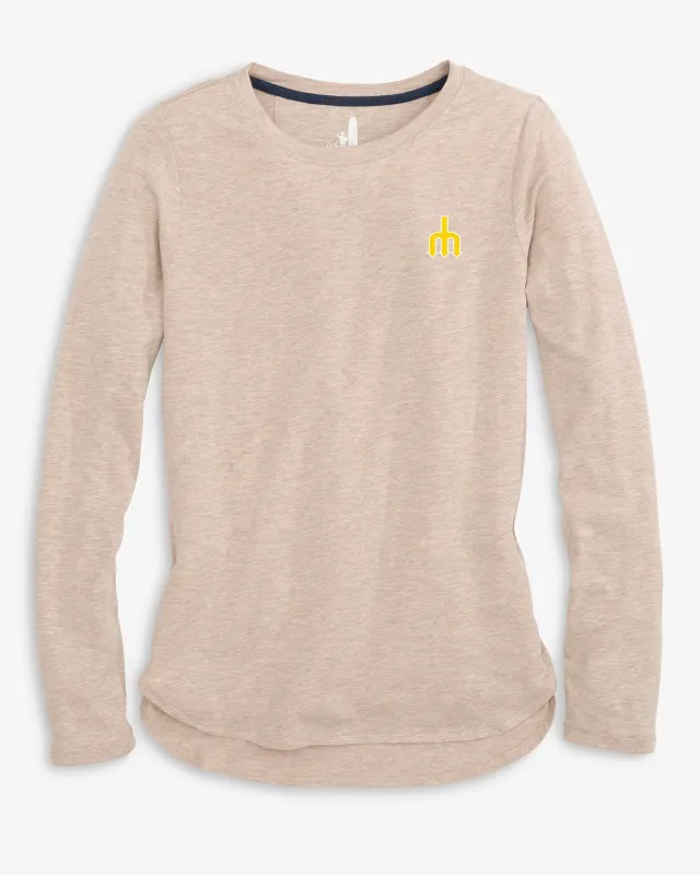 Women's Seattle Mariners Addison Long Sleeve T-Shirt - Cooperstown Logo sold by Johnnie-O