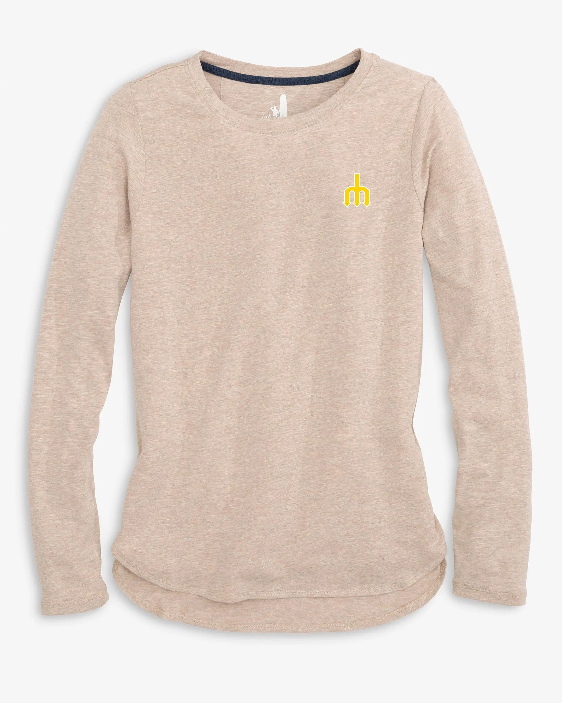 Women's Seattle Mariners Addison Long Sleeve T-Shirt - Cooperstown Logo sold by Johnnie-O