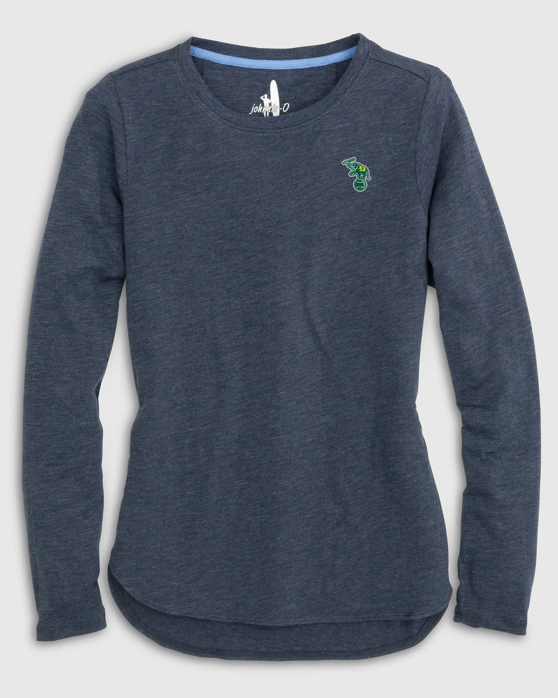 Women's Oakland A'S Addison Long Sleeve T-Shirt - Cooperstown Logo sold by Johnnie-O