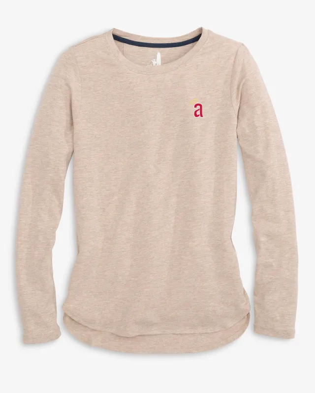 Women's Los Angeles Angels Addison Long Sleeve T-Shirt - Cooperstown Logo sold by Johnnie-O