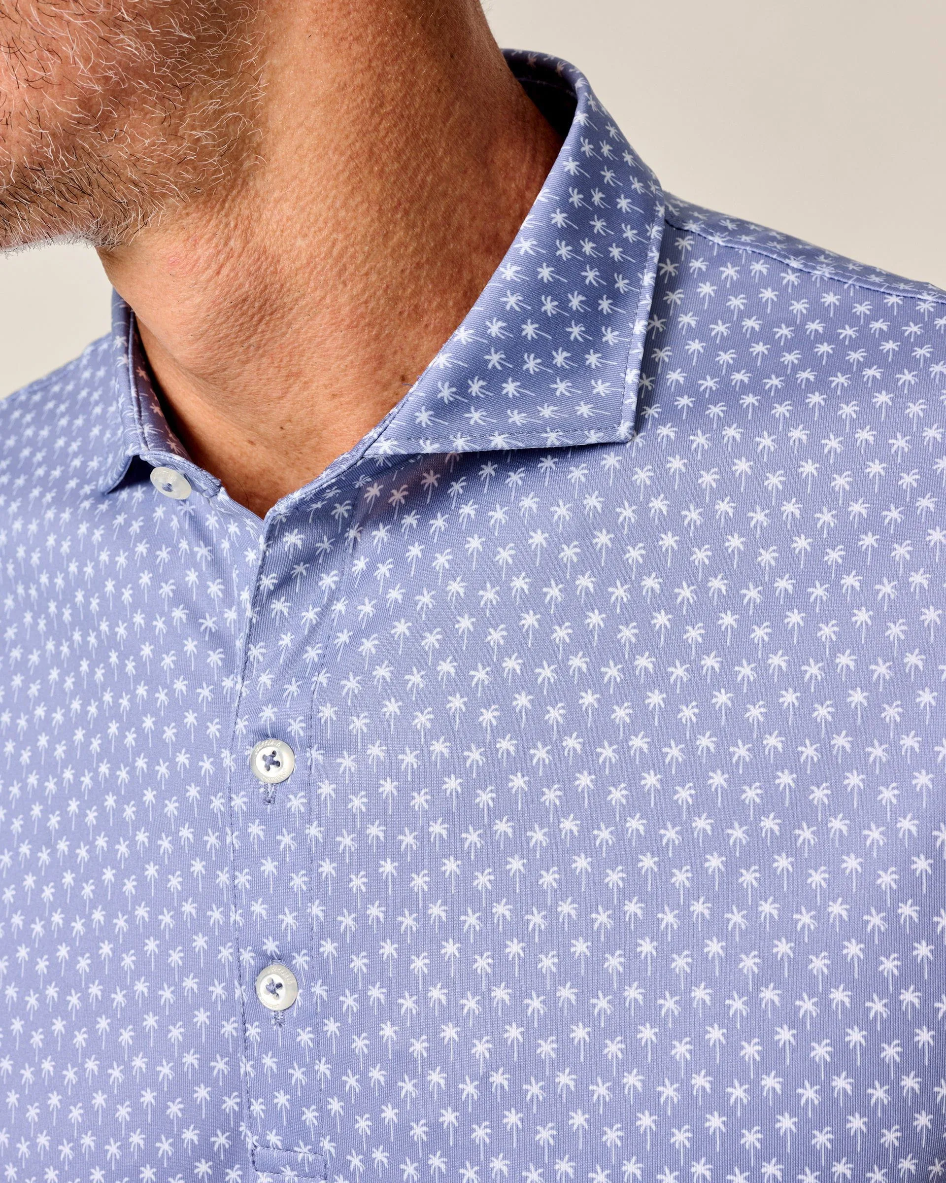 Performance Jersey Polo - Areca Palm sold by Johnnie-O