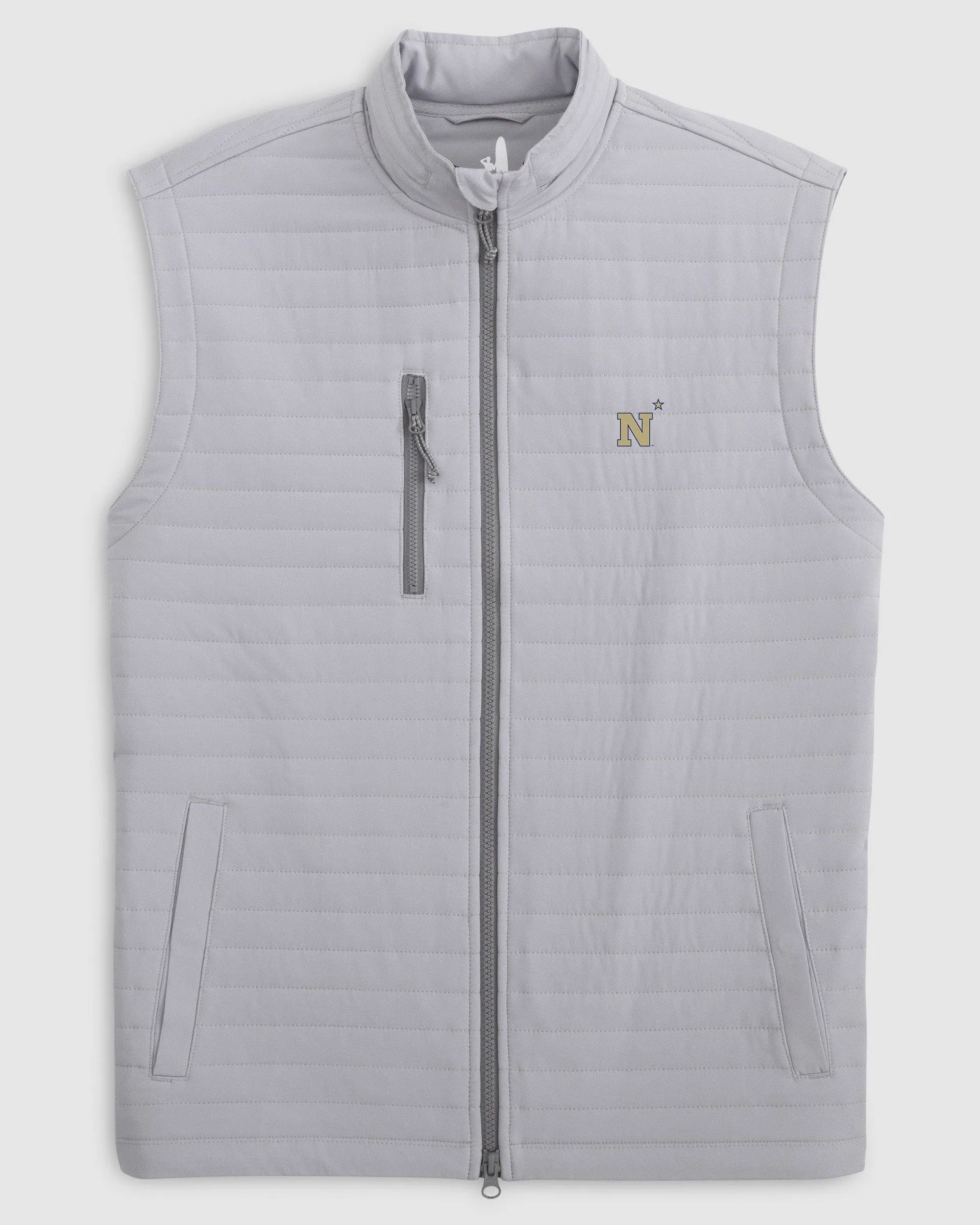 U.S. Naval Academy Crosswind Quilted Performance Vest sold by Johnnie-O