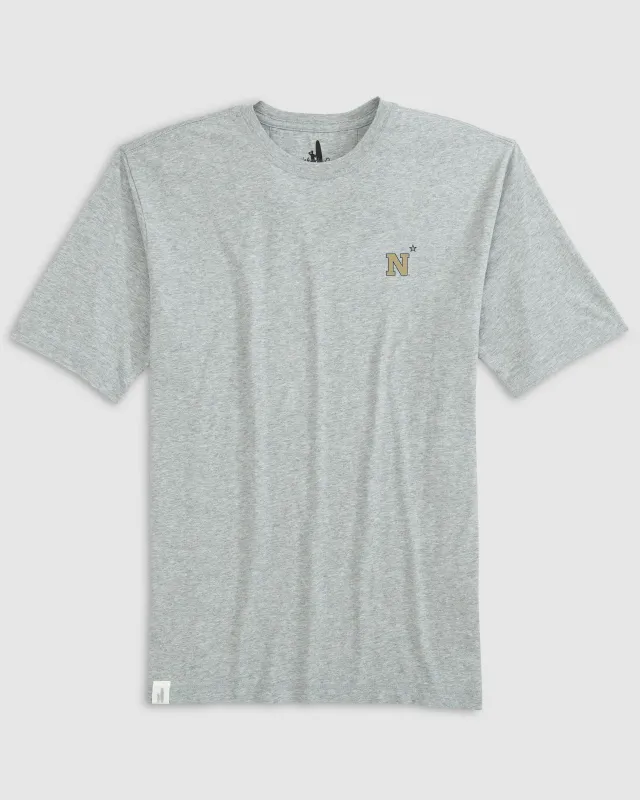 U.S. Naval Academy Heathered Spencer T-Shirt sold by Johnnie-O