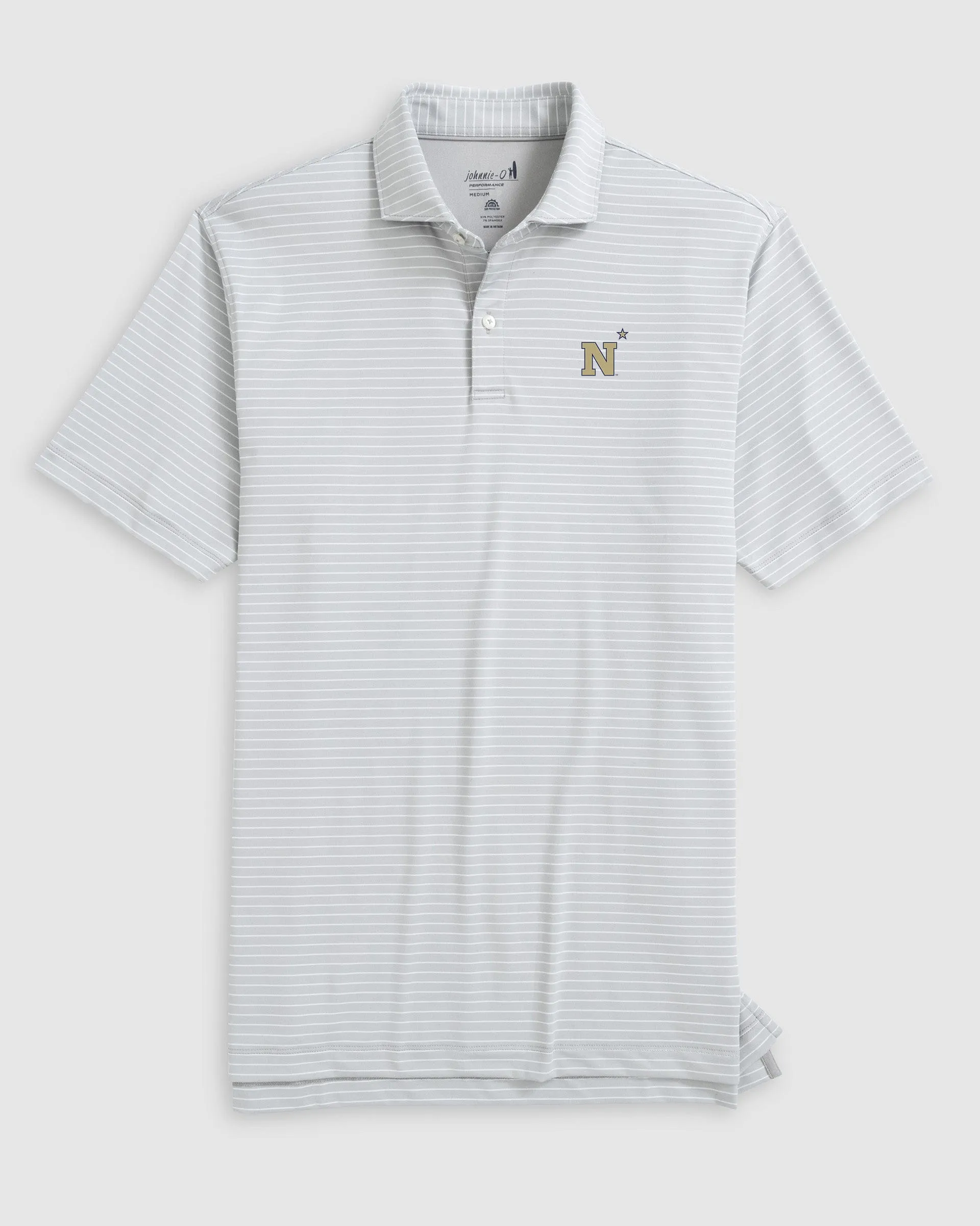U.S. Naval Academy Beau Striped Performance Jersey Polo sold by Johnnie-O product image thumbnail 2