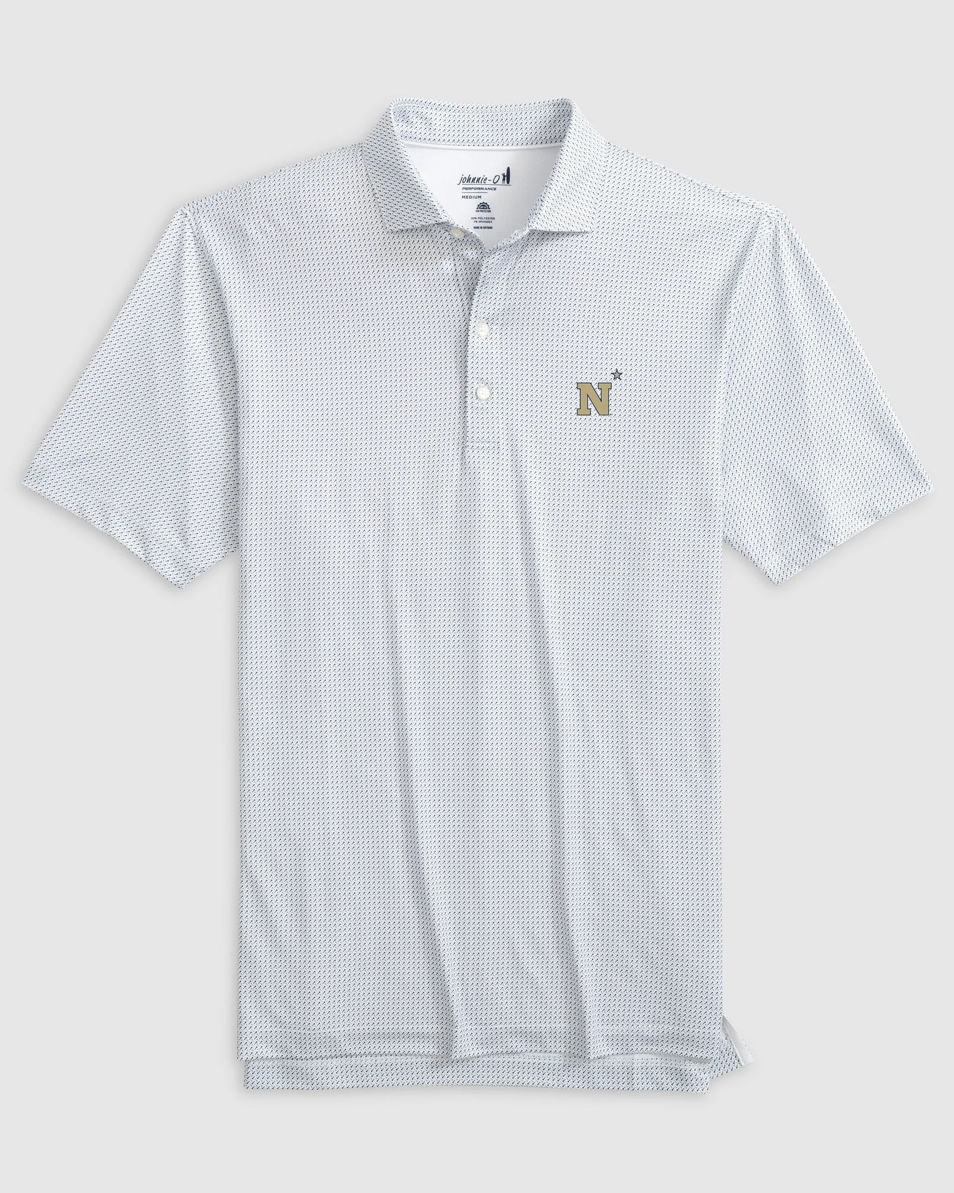 U.S. Naval Academy Tee Time Performance Jersey Polo sold by Johnnie-O