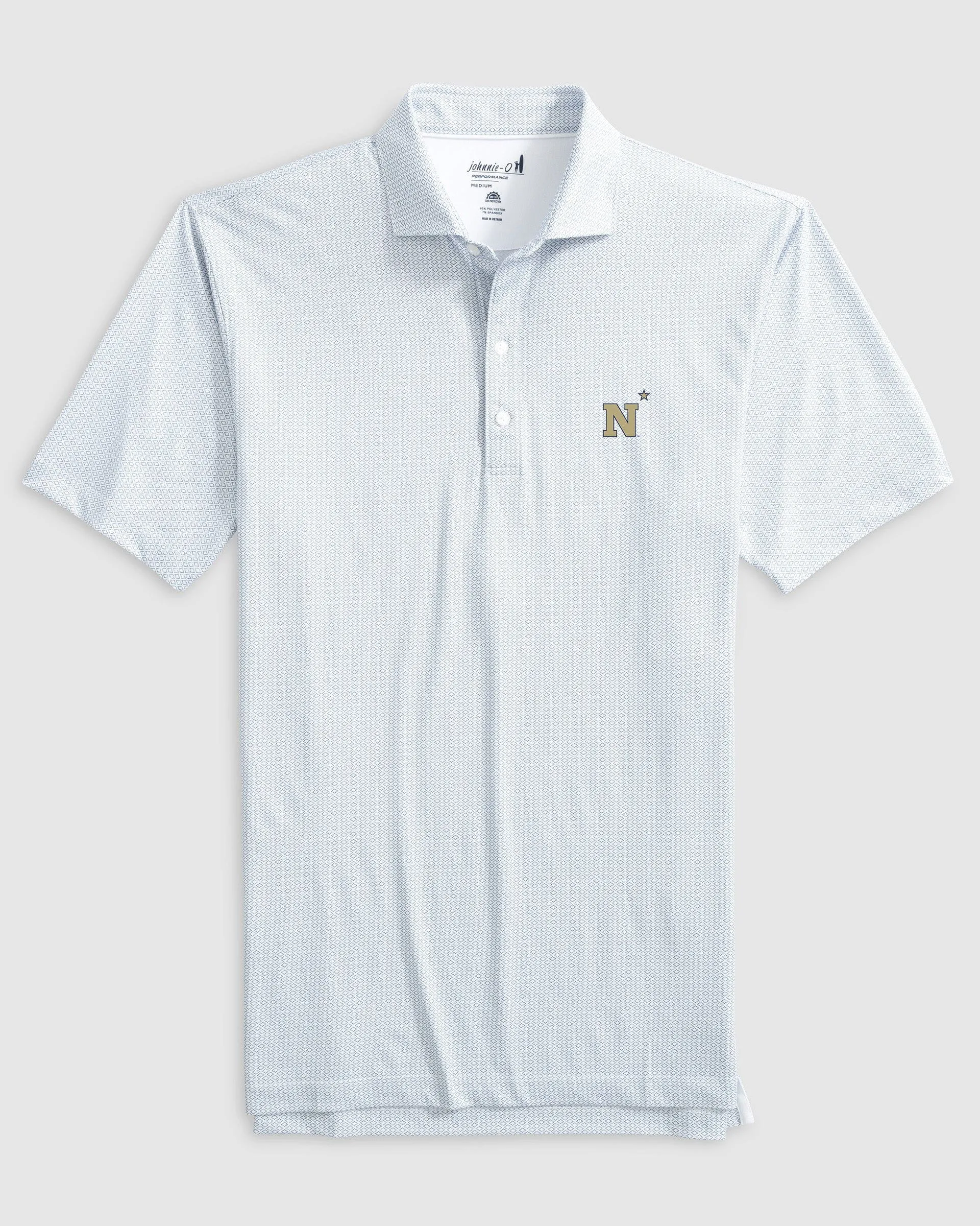 U.S. Naval Academy Slade Performance Jersey Printed Polo sold by Johnnie-O