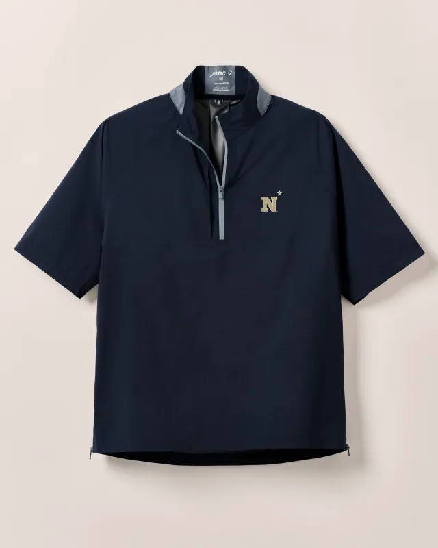 U.S. Naval Academy Stealth Stowable Short Sleeve Rain Jacket sold by Johnnie-O