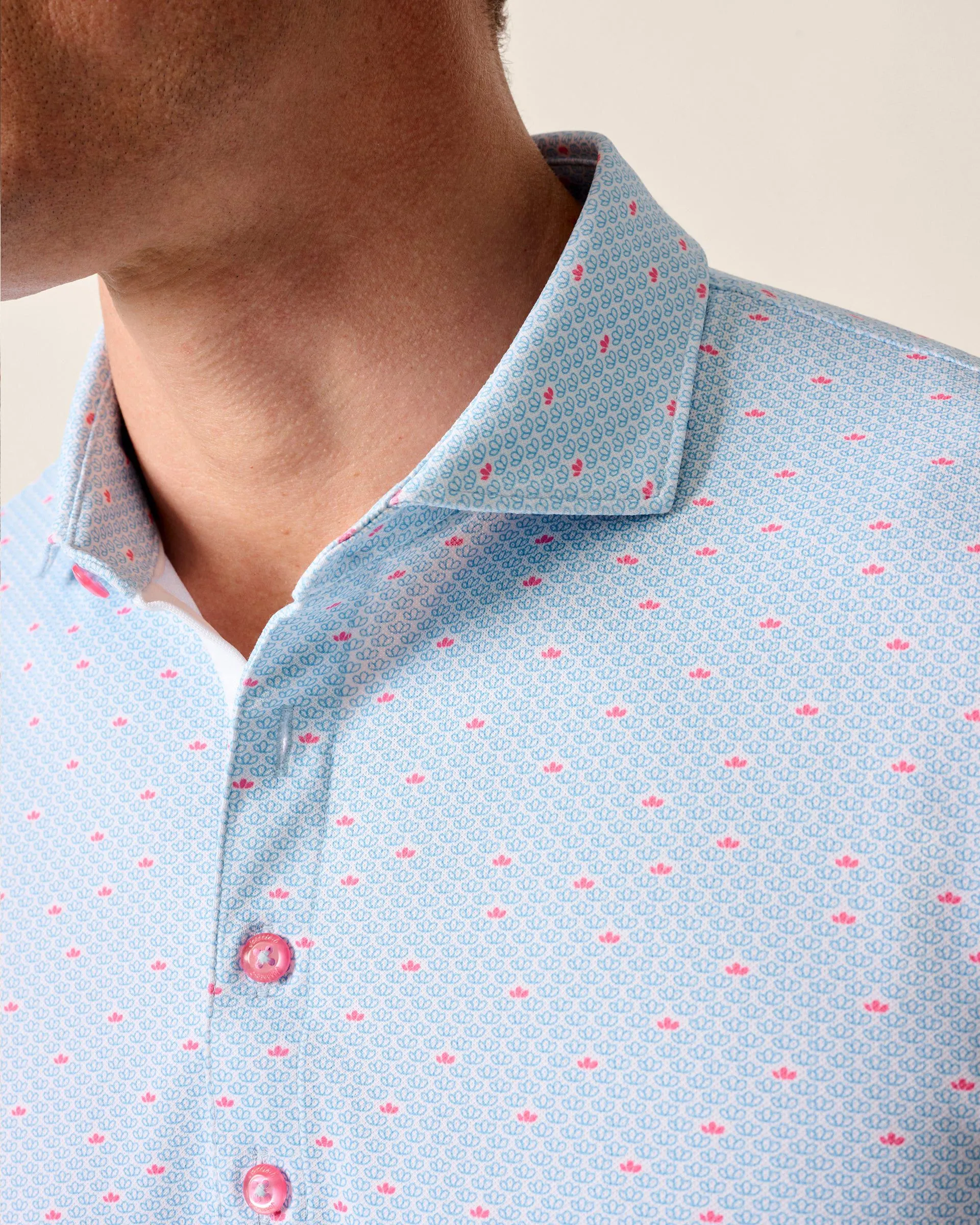 Performance Mesh Polo - Poppy sold by Johnnie-O