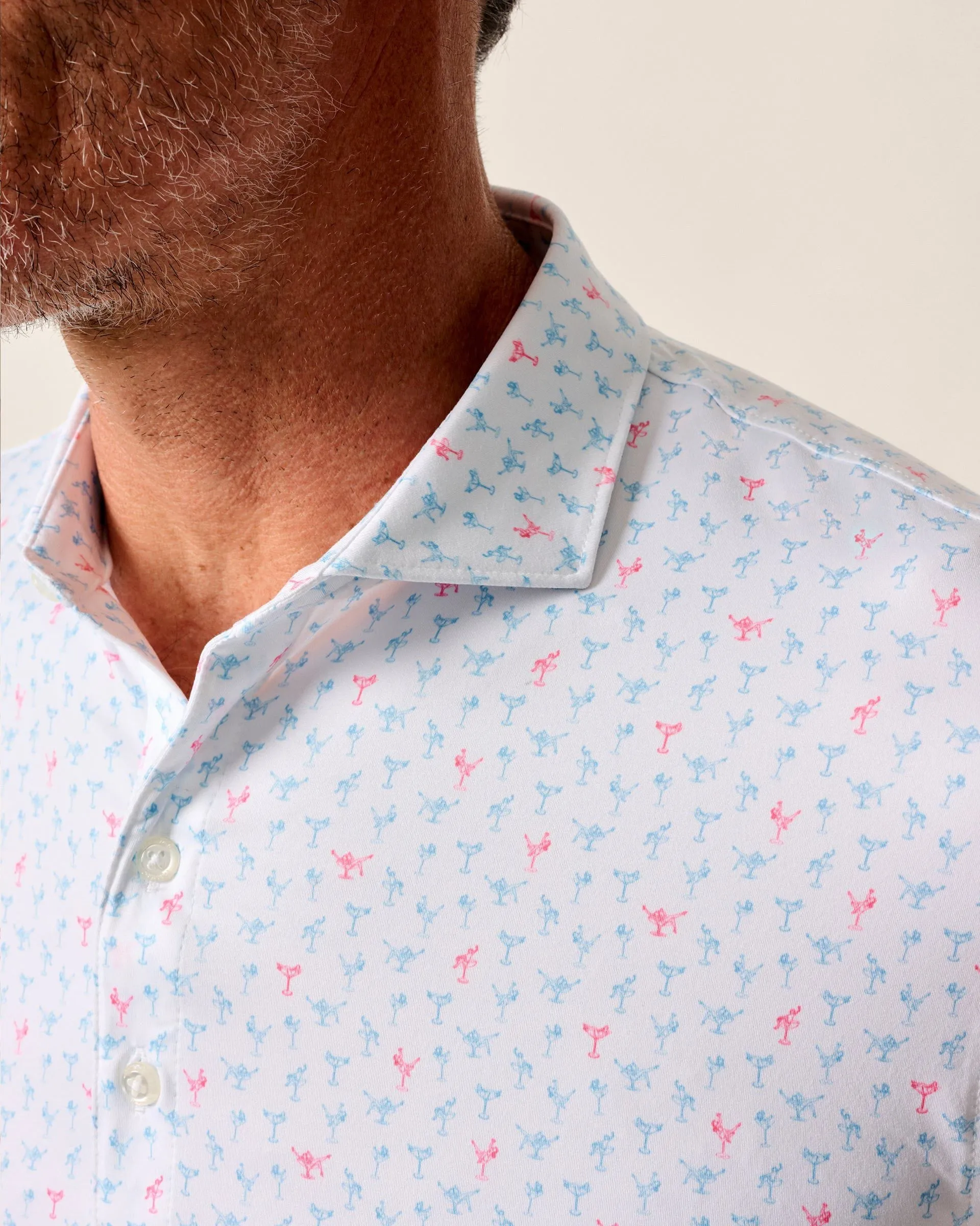 Featherweight Performance Polo - Pin Up sold by Johnnie-O