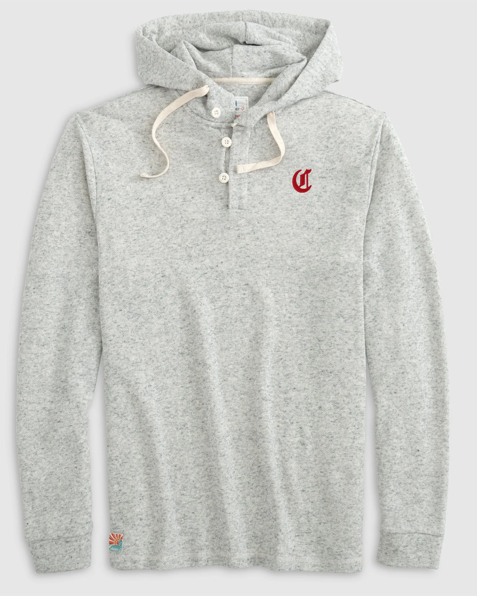Cincinnati Reds Kamton Henley Hoodie Pullover - Cooperstown Logo sold by Johnnie-O