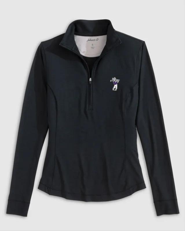 Texas Christian Susie Performance 1/4 Zip - Golf Logo sold by Johnnie-O