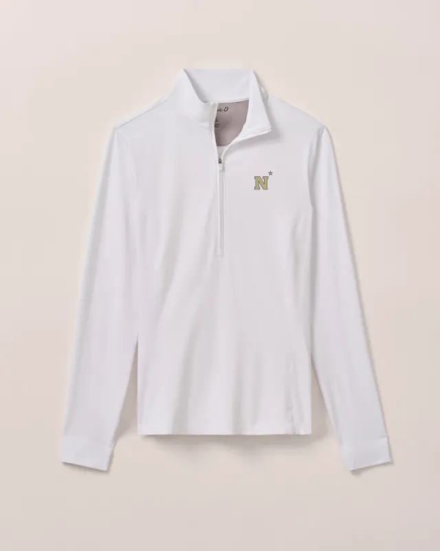 Women's U.S. Naval Academy Susie Performance 1/4 Zip sold by Johnnie-O