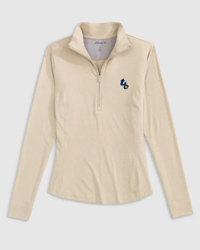 Women's Tampa Bay Rays Susie Performance 1/4 Zip - Cooperstown Logo sold by Johnnie-O