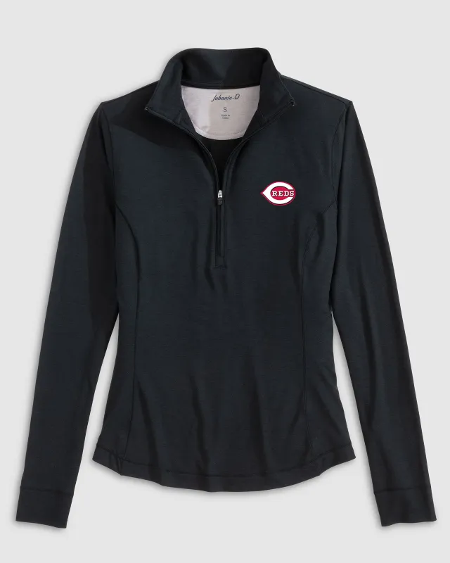 Women's Cincinnati Reds Susie Performance 1/4 Zip sold by Johnnie-O