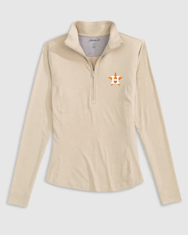 Women's Houston Astros Susie Performance 1/4 Zip sold by Johnnie-O