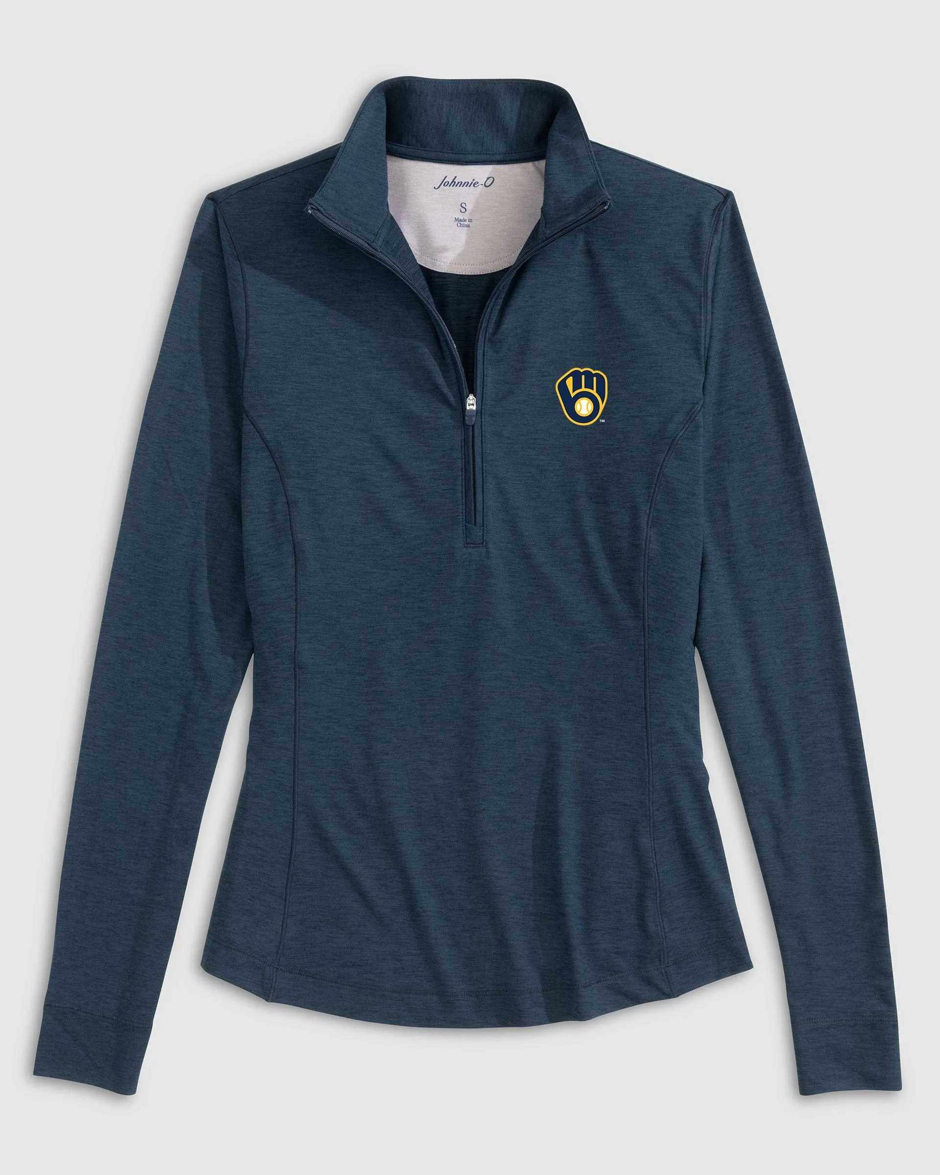 Women's Milwaukee Brewers Susie Performance 1/4 Zip sold by Johnnie-O product image thumbnail 2