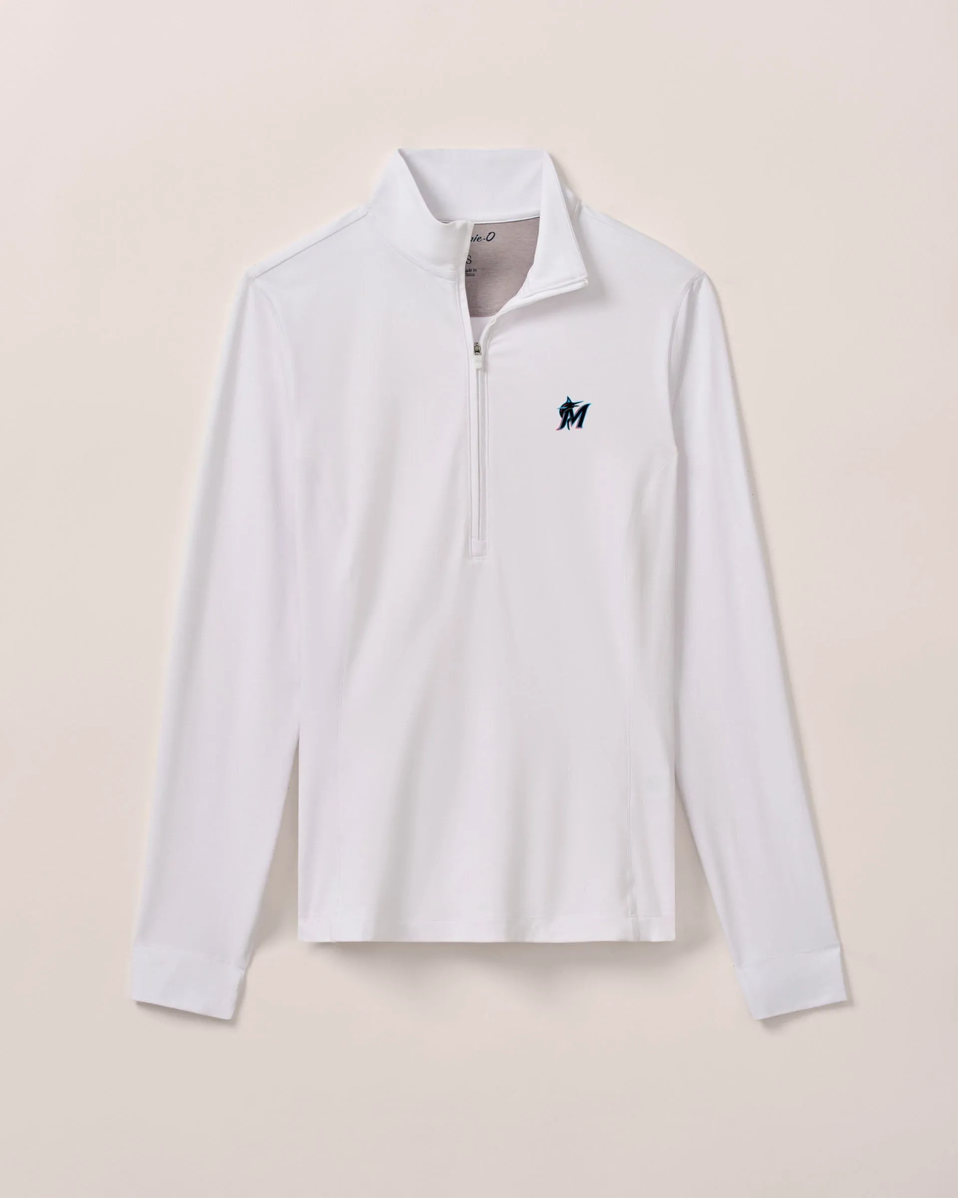 Women's Miami Marlins Susie Performance 1/4 Zip sold by Johnnie-O product image thumbnail 3