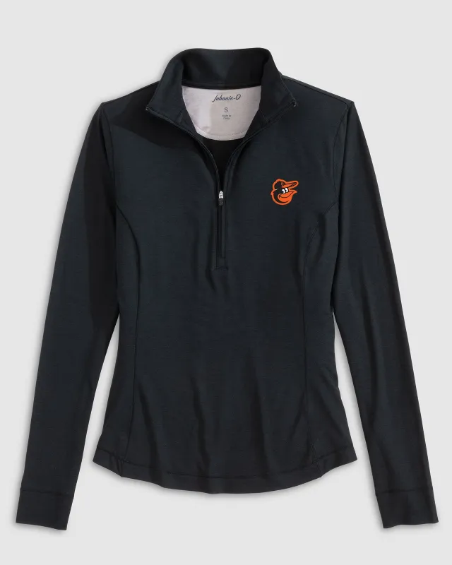 Women's Baltimore Orioles Susie Performance 1/4 Zip sold by Johnnie-O
