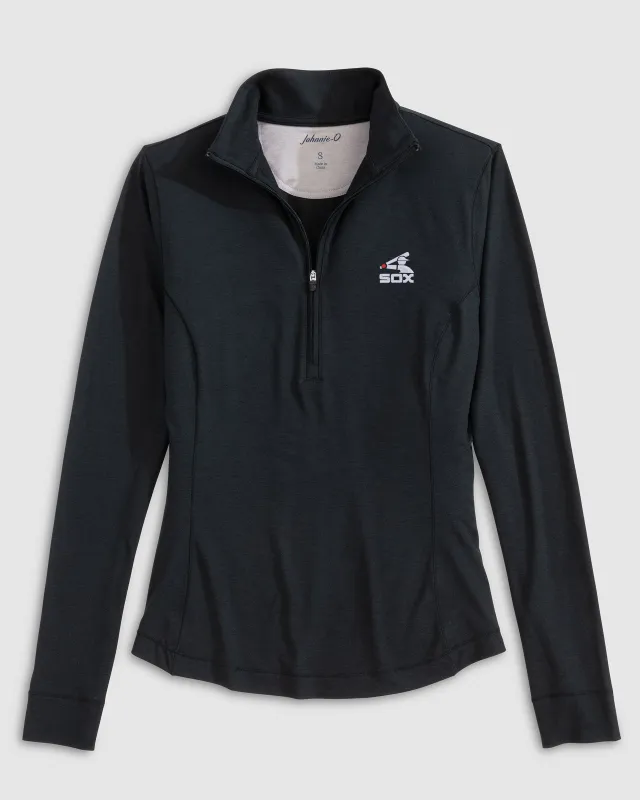 Women's Chicago White Sox Susie Performance 1/4 Zip - Cooperstown Logo sold by Johnnie-O