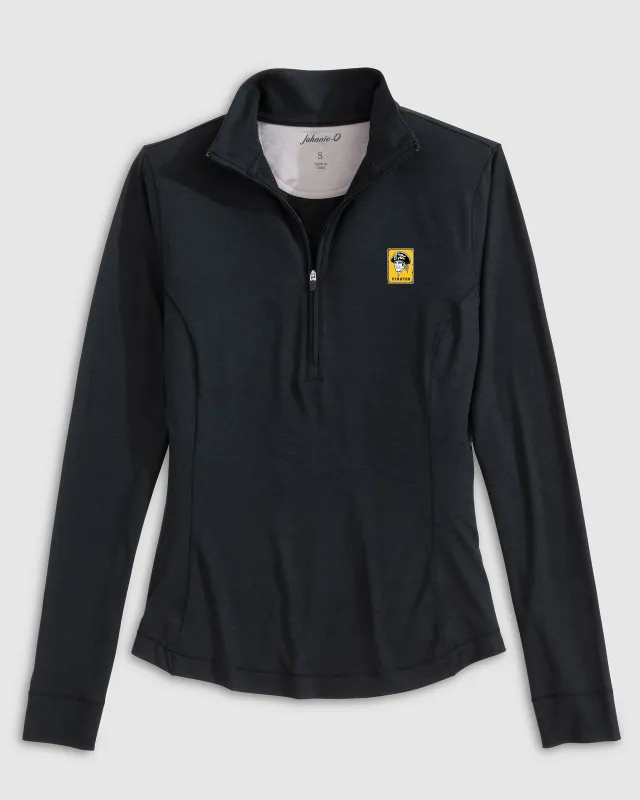 Women's Pittsburgh Pirates Susie Performance 1/4 Zip - Cooperstown Logo sold by Johnnie-O